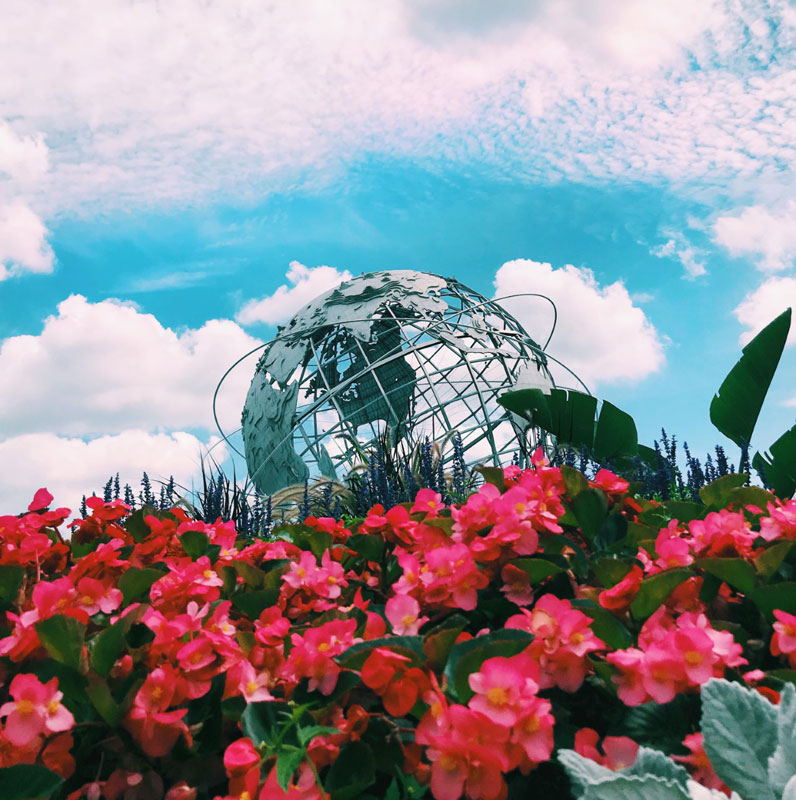 This photograph of the Unisphere by Craig Haas is on exhibit at High Arts Showcase XVI.