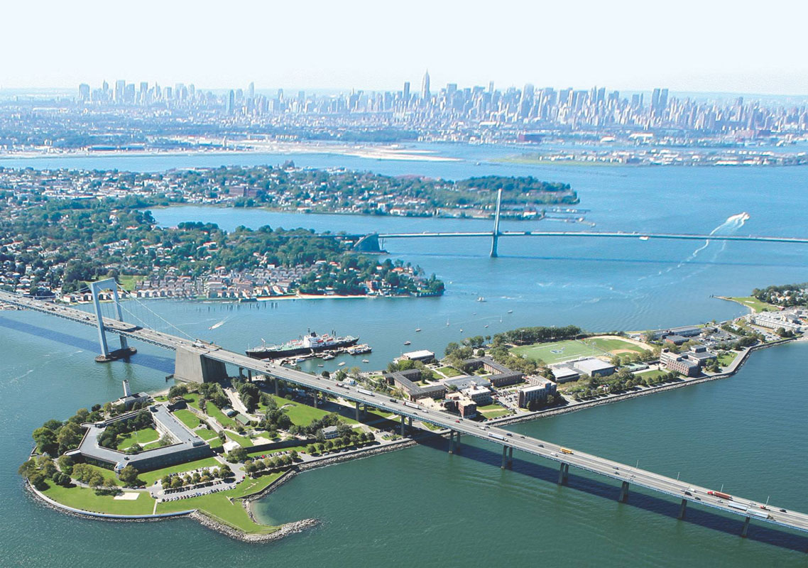 SUNY Maritime College enjoys a very unique location and campus
