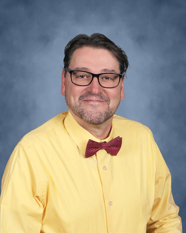 Huntington drama club director Michael Schwendemann.