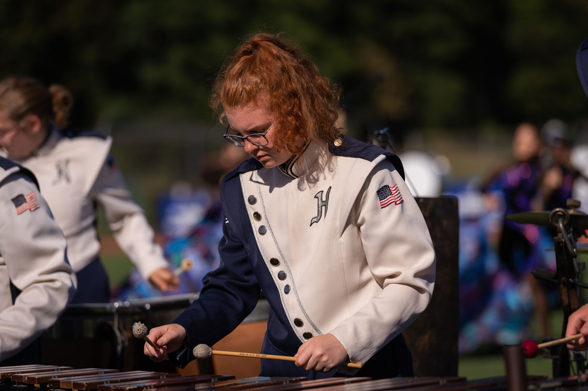 The Blue Devil marching band traces its origins to 1934. (Darin Reed photo)