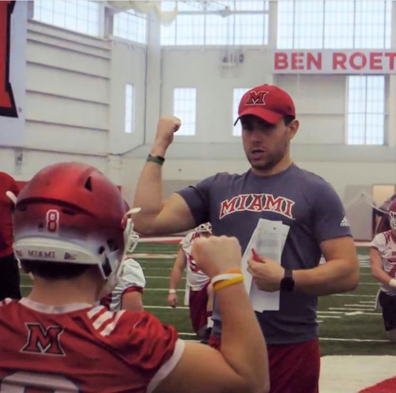 Huntington alum Nick Arleo helped the Miami of Ohio football team win the MAC title (1)