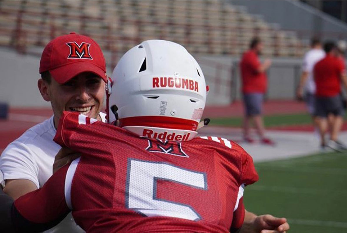 Huntington alum Nick Arleo helped the Miami of Ohio football team win the MAC title 