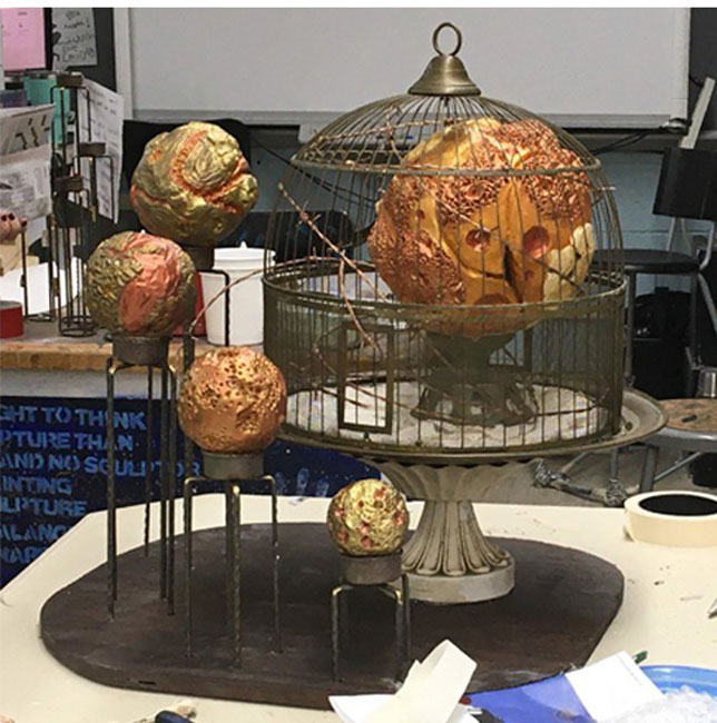 Ella Siepel's gorgeous mixed media sculpture titled Revolution
