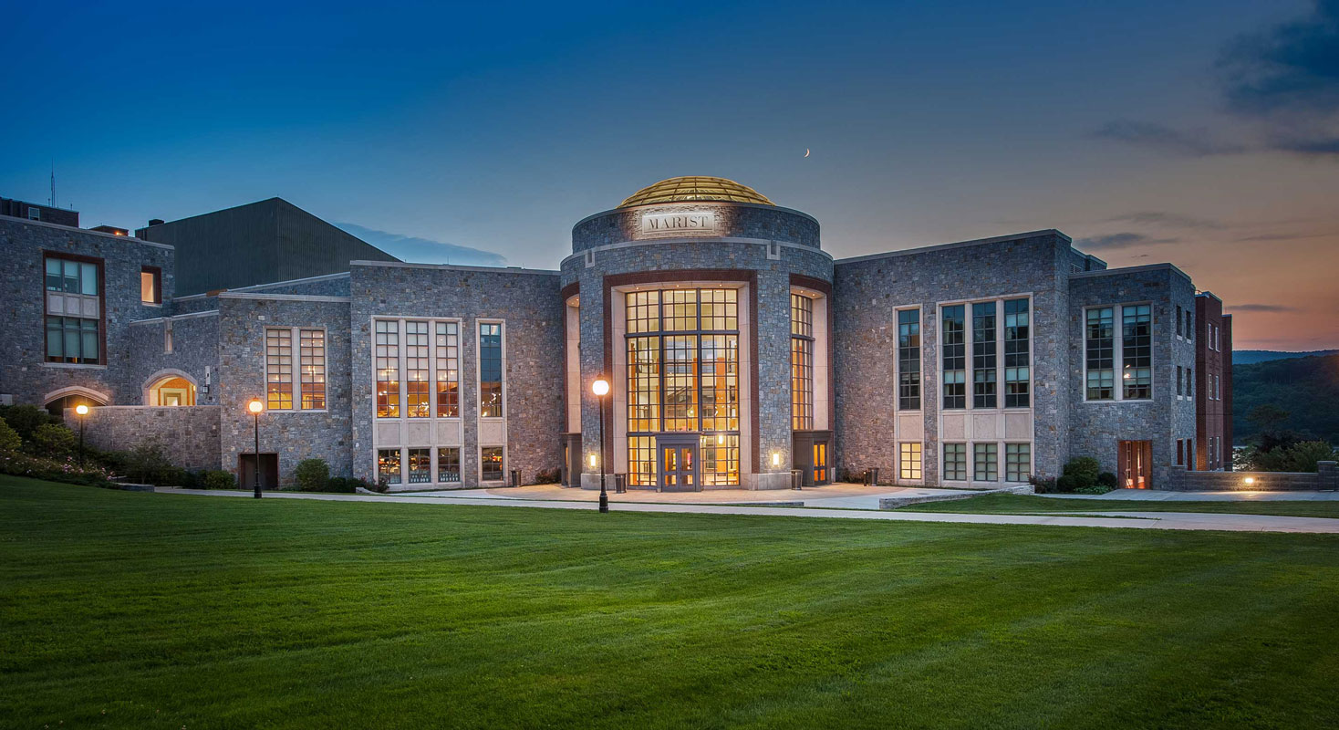 Marist College features a beautiful 180 campus on the eastern banks of the Hudson River 