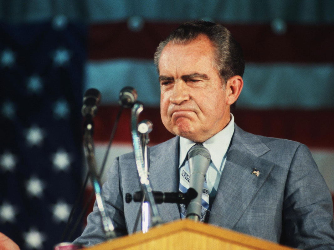 Richard Nixon resigned as president as a result of the Watergate scandal.