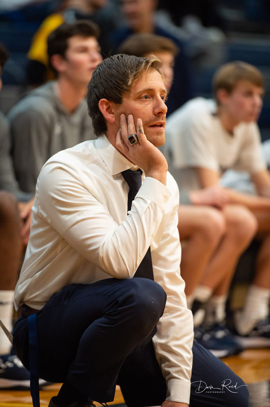 First year Huntington boys' basketball varsity head coach Jordan Ioviero. (Darin Reed photo)