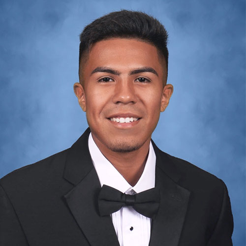 Huntington High School senior Brian Contreras