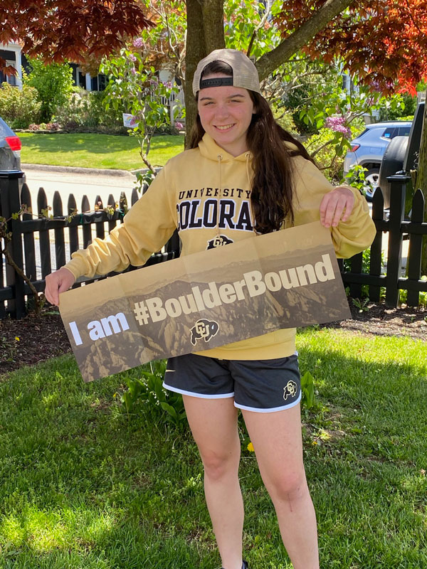 Huntington High School senior Kiara Gelbman is headed to the University of Colorado Boulder in the fall.