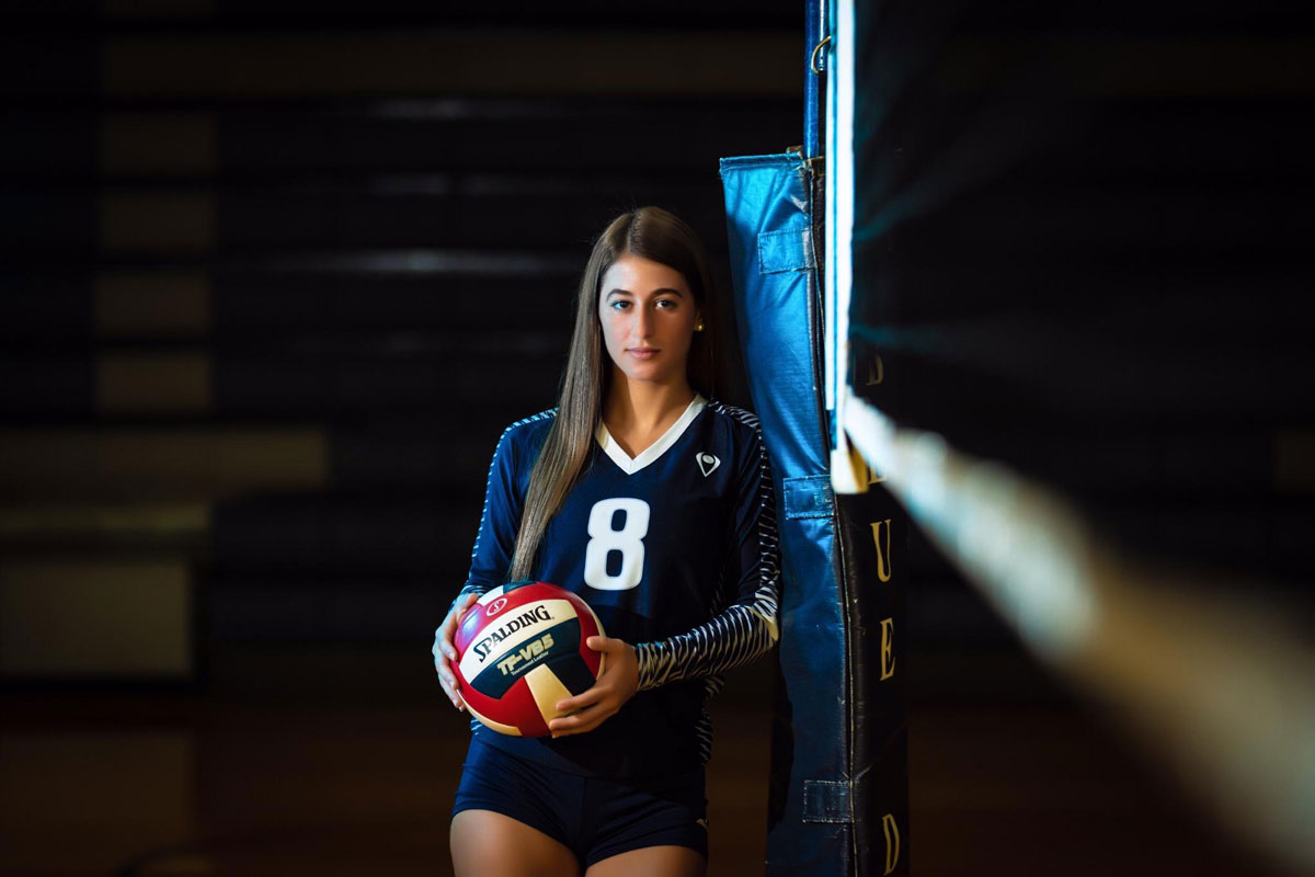 Steli Vlahos has been a key member of the Blue Devil volleyball team for the past four years 
