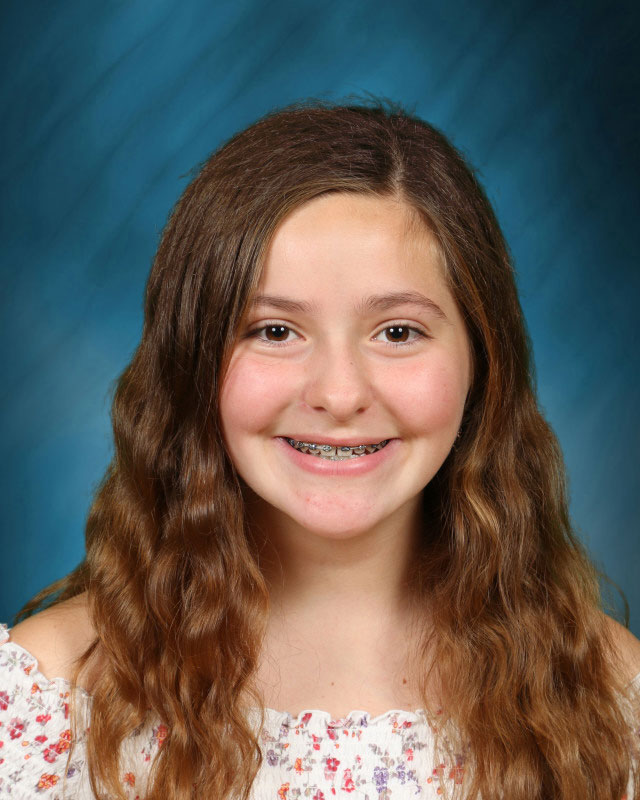 Finley seventh grader Emily Kustera won a medal at the LI Math Fair.