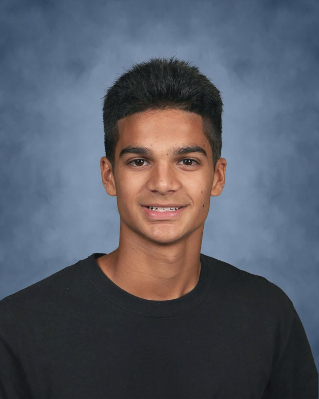 Huntington High School senior Brenden Abedin 