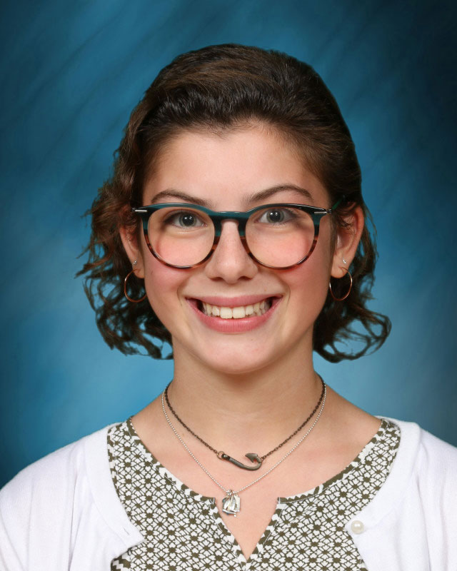 Eighth grader Nina Fascilla is president of the J. Taylor Finley Middle School student government.