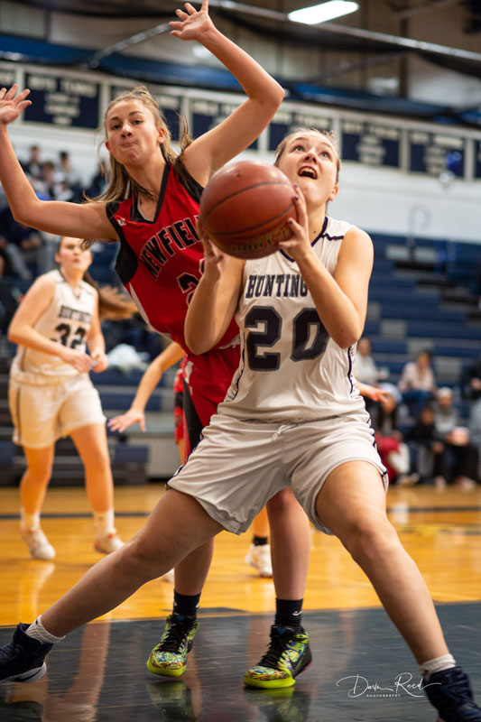 Charlotte Maggio (with basketball) is a NYS Scholar Athlete Award winner. (Darin Reed photo.)