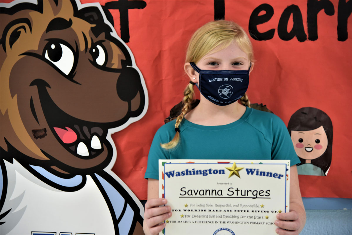 Savanna Sturges is one of Washington School's top students.