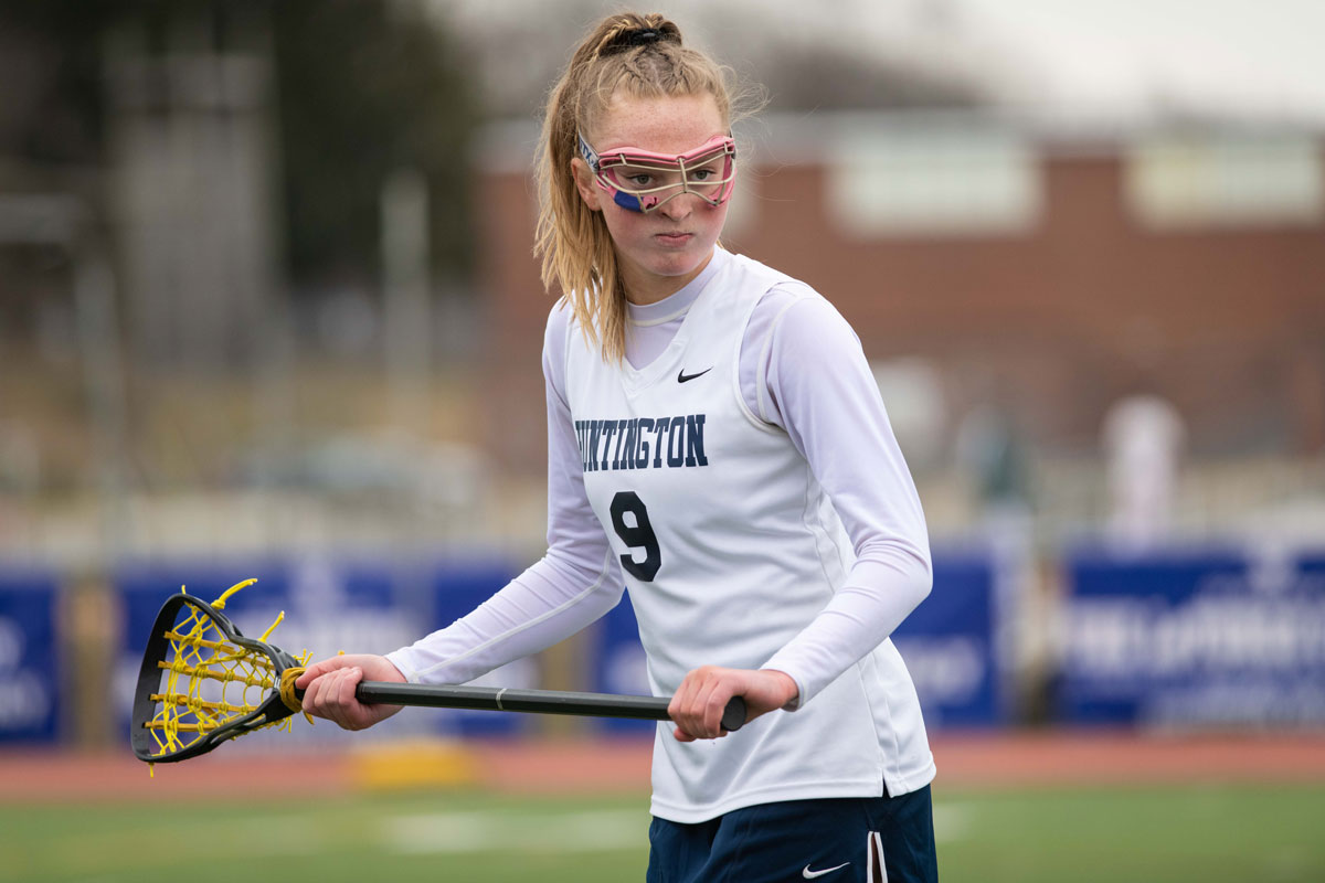 Huntington junior Gretel Cassell has been on the varsity lacrosse team since eighth grade. (Darin Reed photo)