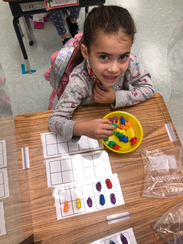 Washington kindergarteners had so much fun practicing their counting skills.