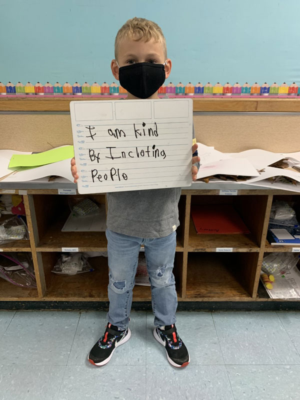 This Flower Hill youngster said he's practices kindness by including people in his activities.