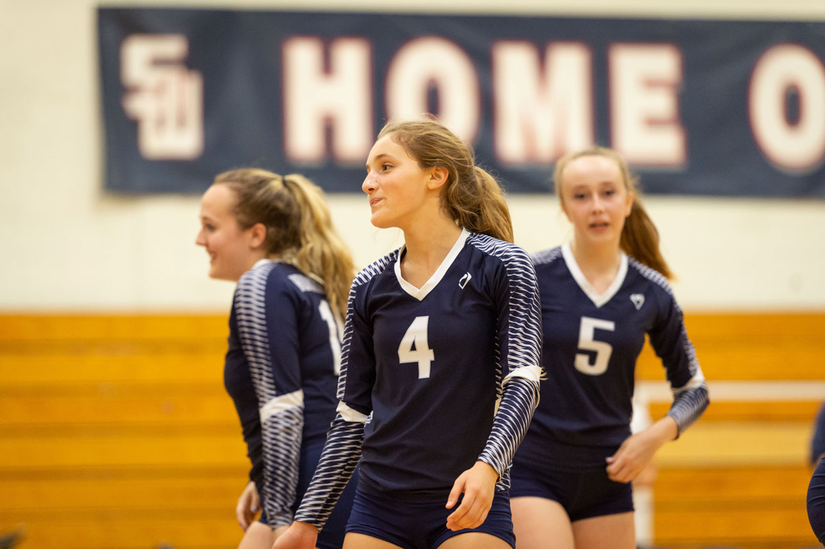 Kianna Criscuola (No. 4) is one of the Blue Devils' top players. (Darin Reed photo.)