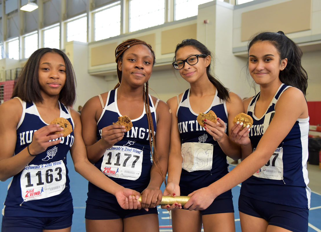 Alicia Brooks, Dejanae Linton, Analisse Batista and Olivia Conte won the county 4x200m relay title in 2019.