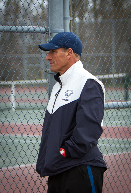 Huntington tennis head coach Jamie Fishlow. (Mike Connell photo.)