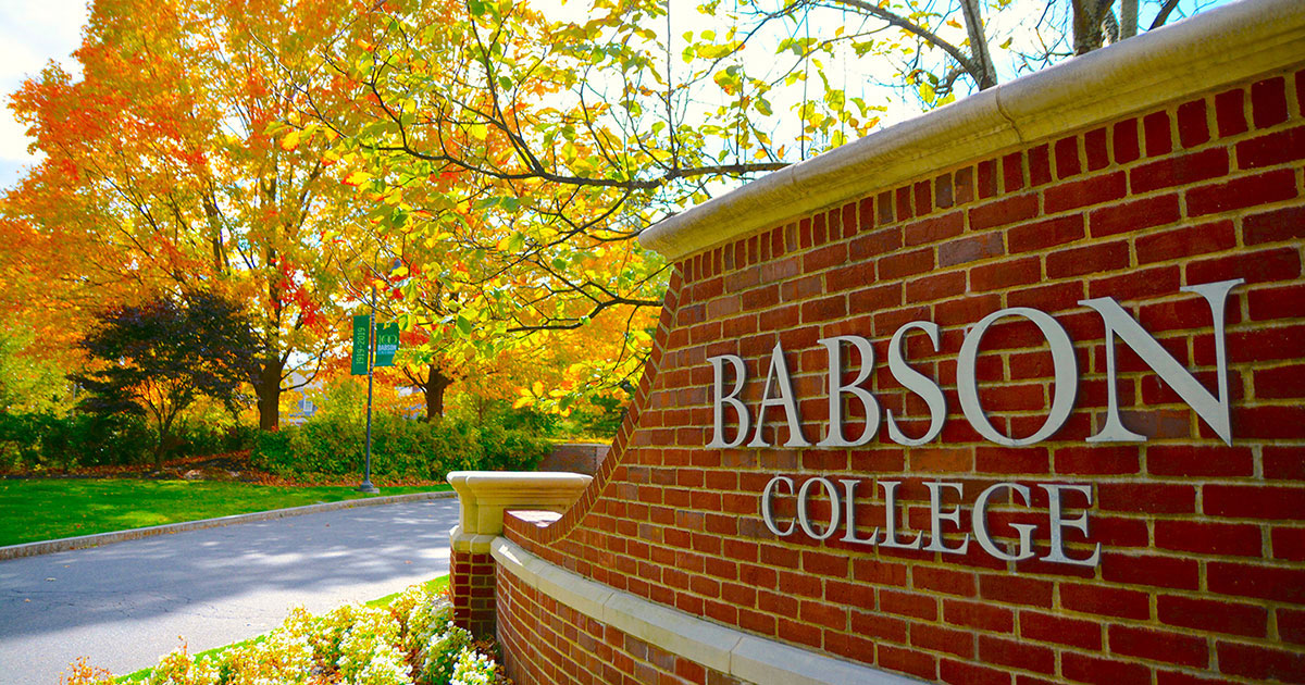 Babson College features a top rate entrepreneurship program.
