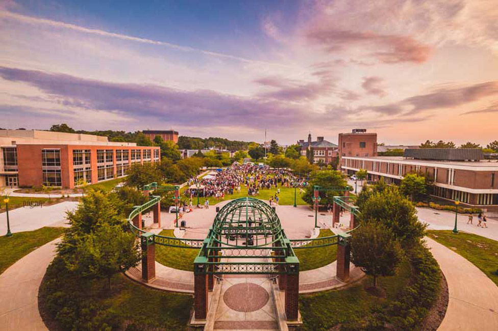 The SUNY Geneseo campus totals about 220 acres.