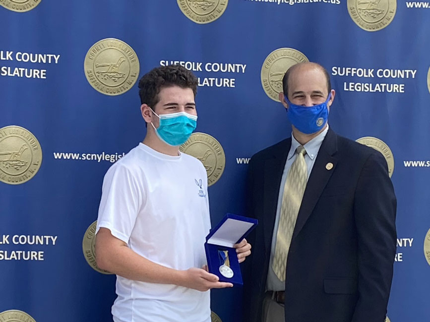 Huntington High School senior Richard Rongo, Jr.