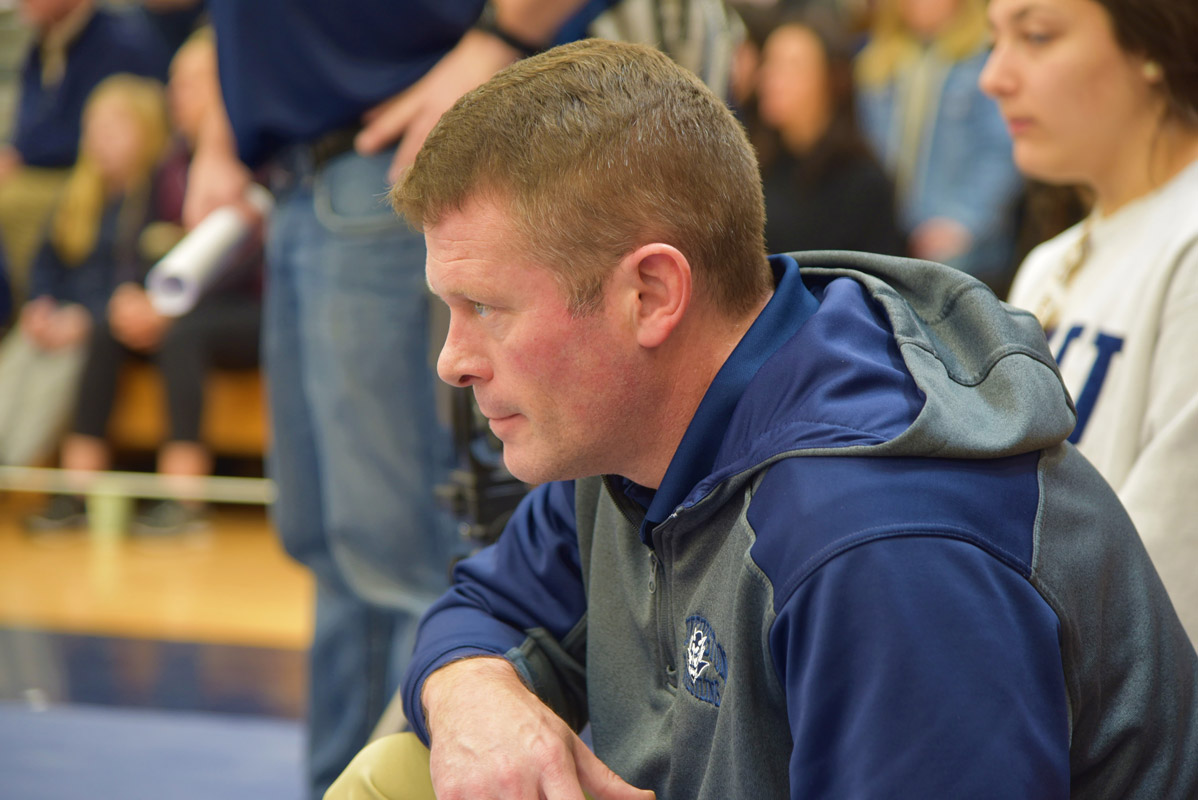 Huntington head coach Travis Smith.