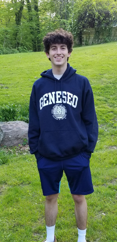 Riley Tucker is thrilled to be attending SUNY College at Geneseo.