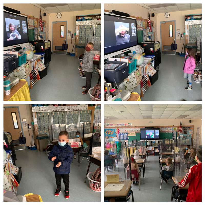 The Maritime Aquarium at Norwalk, Connecticut visited Flower Hill first graders for a virtual lesson on sharks 