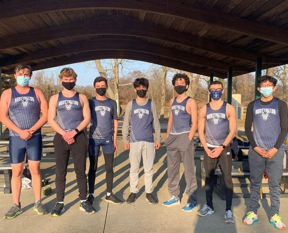 The spring 2021 Blue Devil boys' cross country team 