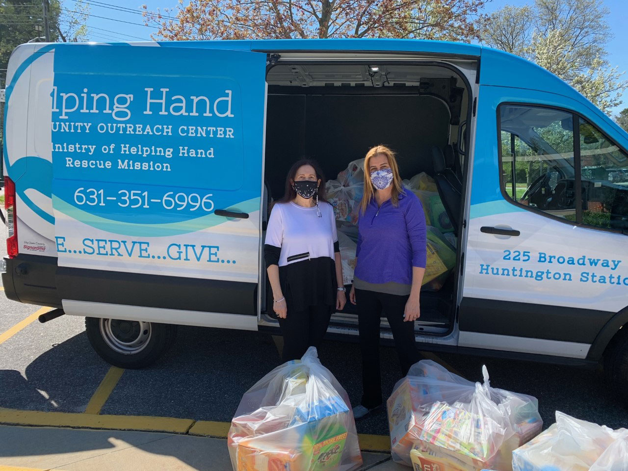  More than 700 boxes of cereal filled the Helping Hand Rescue Mission's van. 