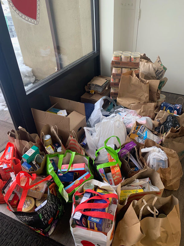 The Huntington Key Club coordinated a novel food drive to help the hungry