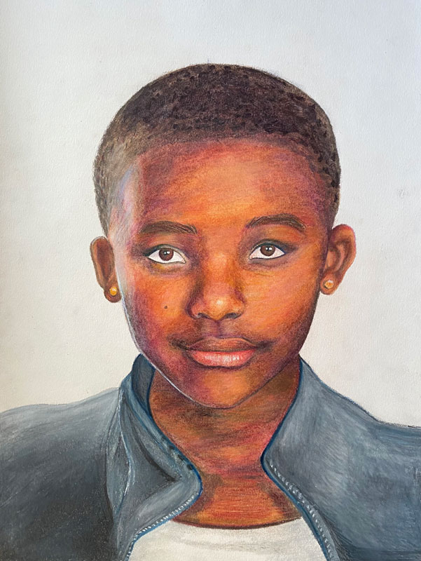 Cecilia Kye created this gorgeous portrait.