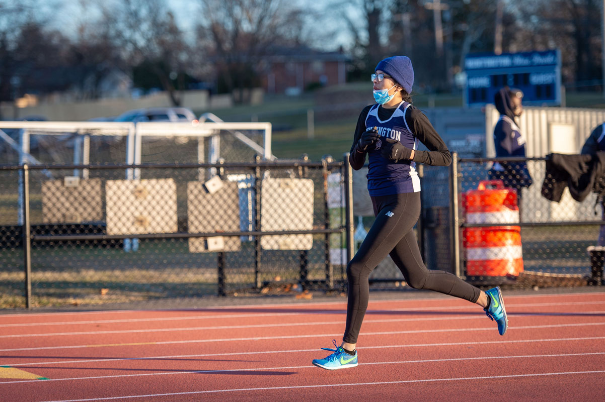 The Huntington girls' winter track and field team upheld its glorious traditions (Darin Reed photo)