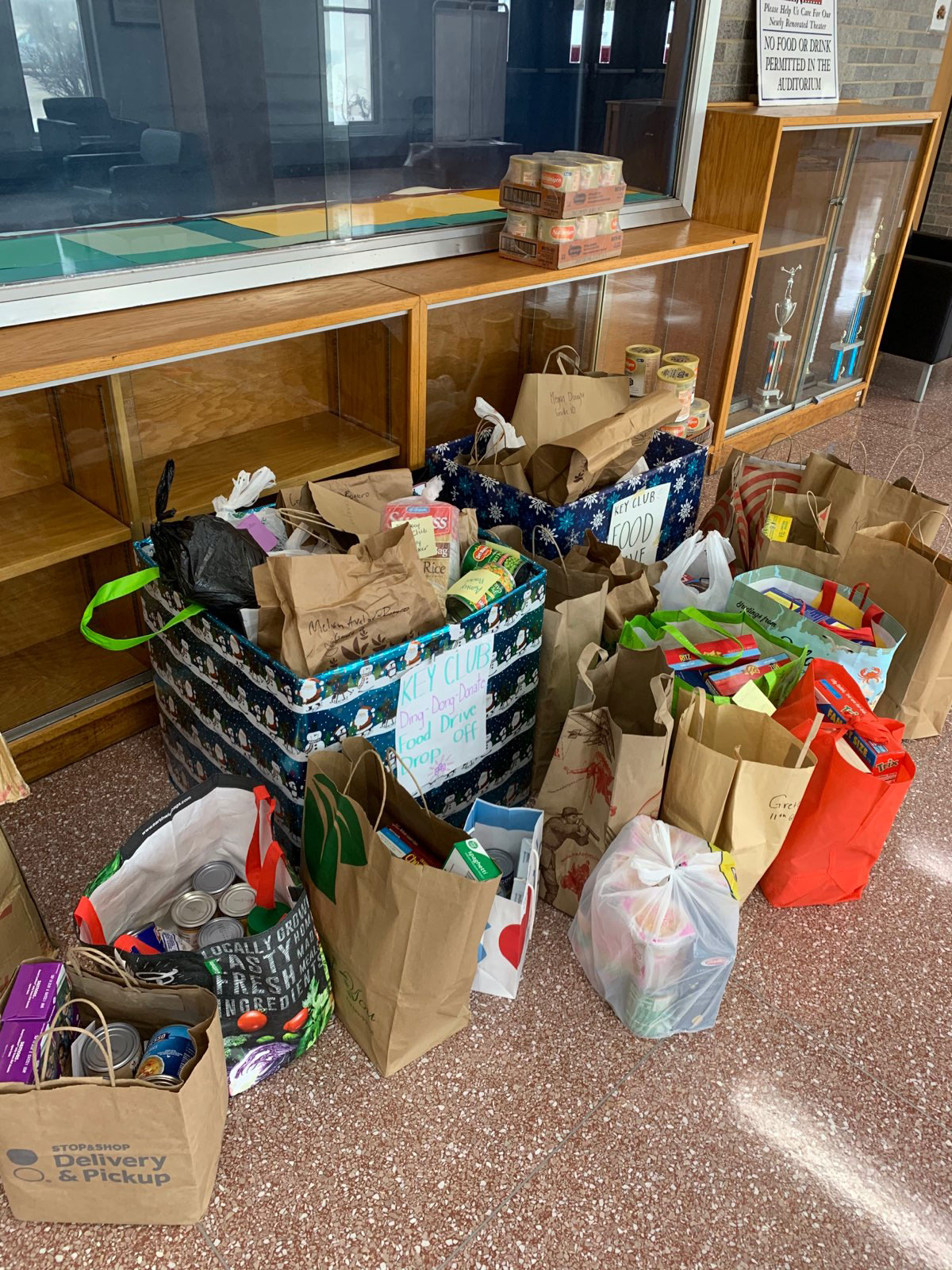 The Huntington Key Club coordinated a novel food drive to help the hungry 