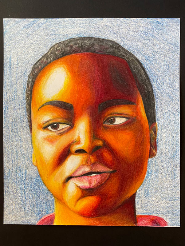 Talia Addeo drew this remarkable portrait.