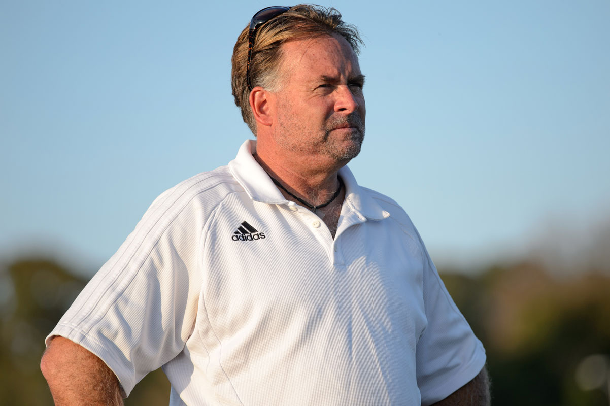 Huntington varsity boys' soccer coach John Pagano 