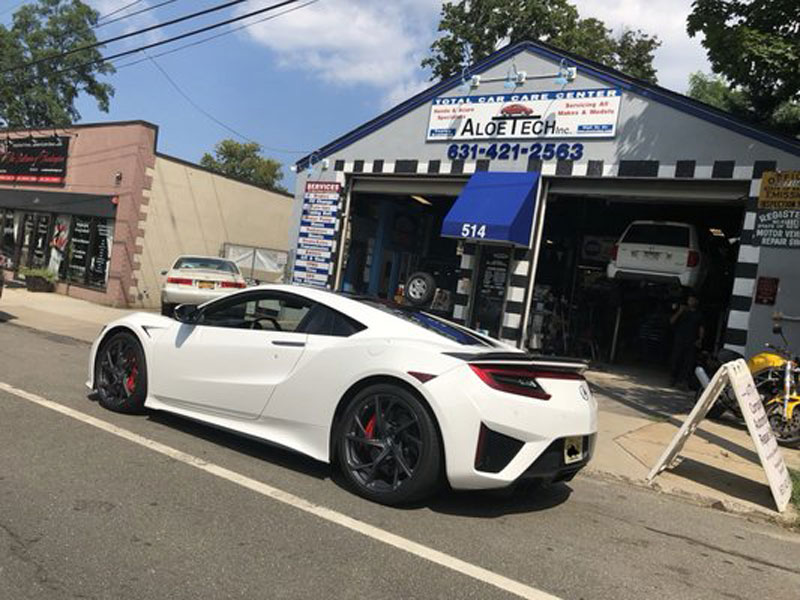  AloeTech's total care car center is located on New York Avenue. 