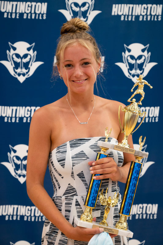 Charlotte Maggio captured the girls' soccer Most Improved Award. (Darin Reed photo..)