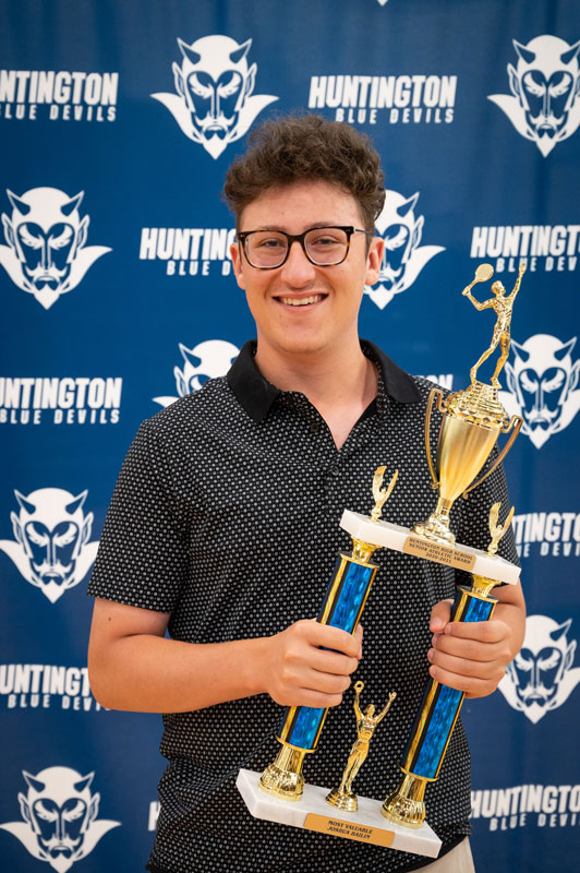 Josh Bailin was named the boys' tennis team's Most Valuable Player. (Darin Reed photo.)