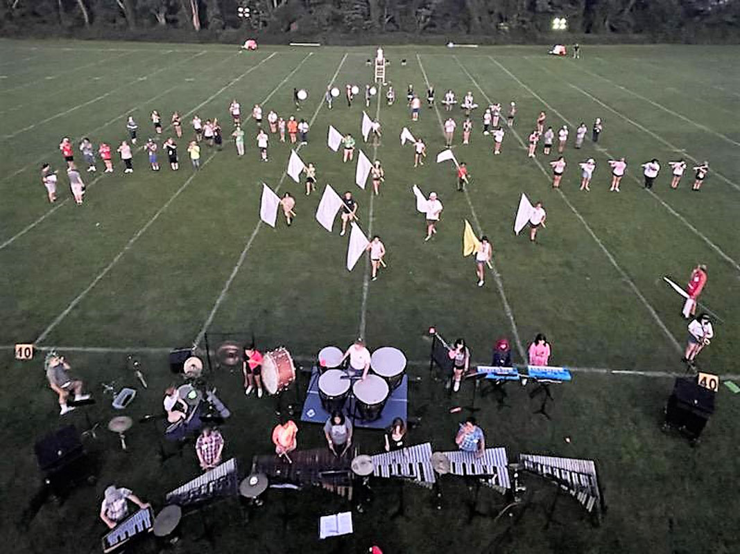 The Huntington Blue Devil marching band's annual camp has paved the way for a successful fall season.