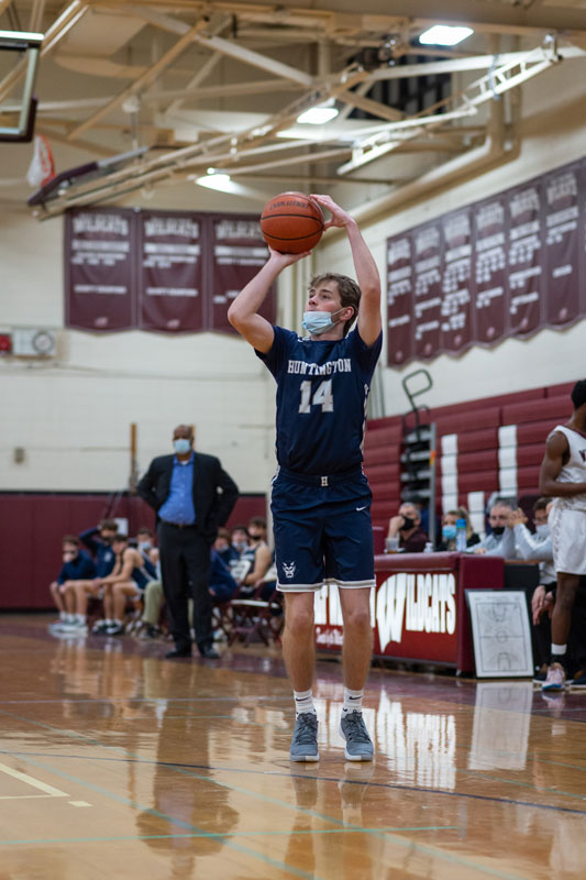Senior Kevin Drake had his biggest game of the season. (Darin Reed photo.)