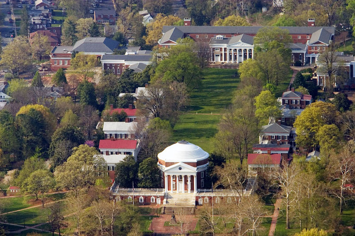 The University of Virginia's Rotunda and Lawn.
