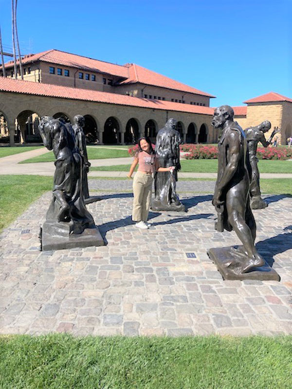 Erin Ye feels at home on the Stanford University campus.