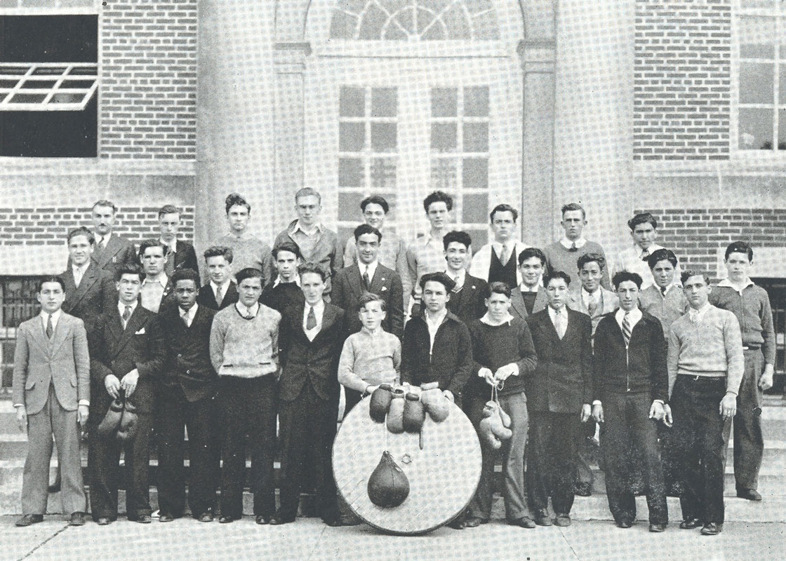 HHS Boxing and Wrestling Club in 1934