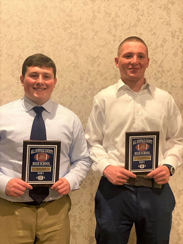 Liam McDonald and Robbie Smith at the All-County dinner