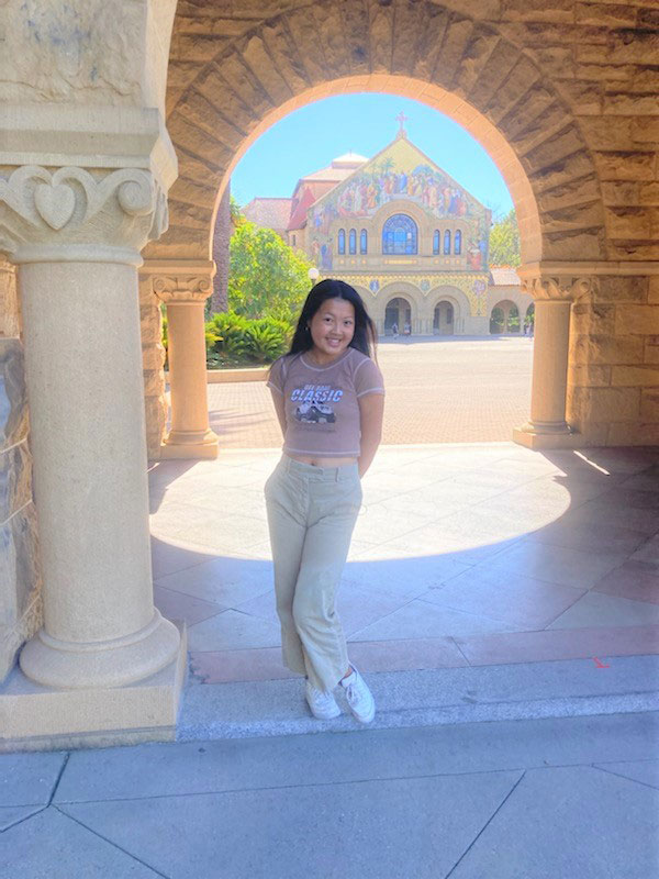 Erin Ye on the Stanford University campus.