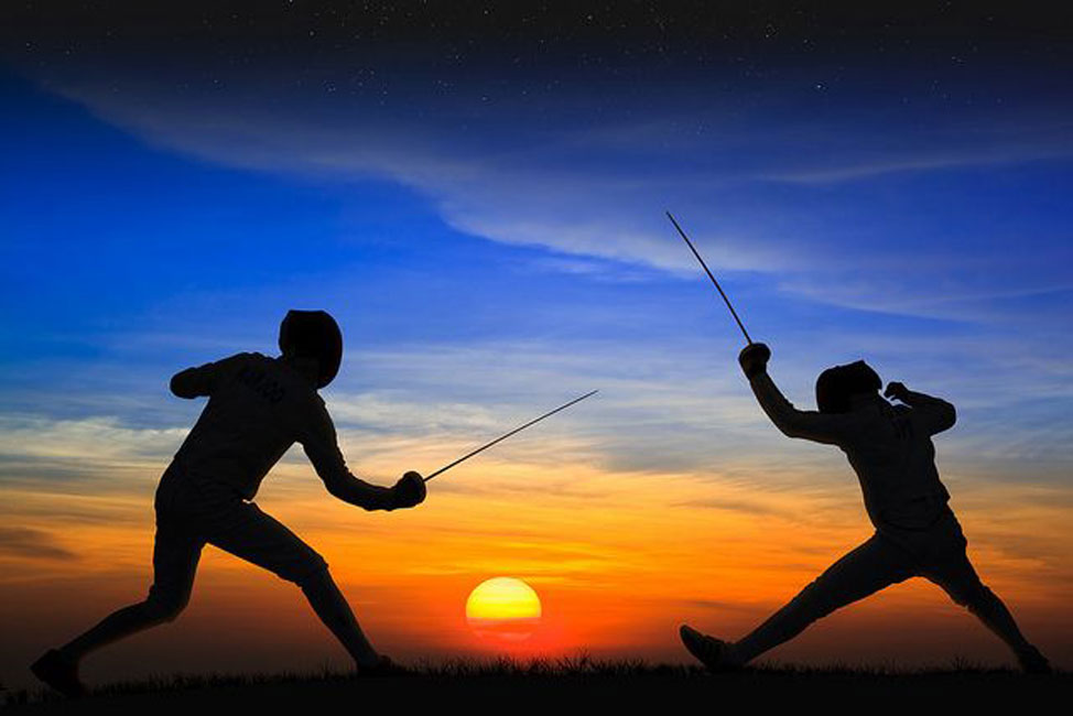 The Huntington girls' fencing team was thrilled to be able to have its season 