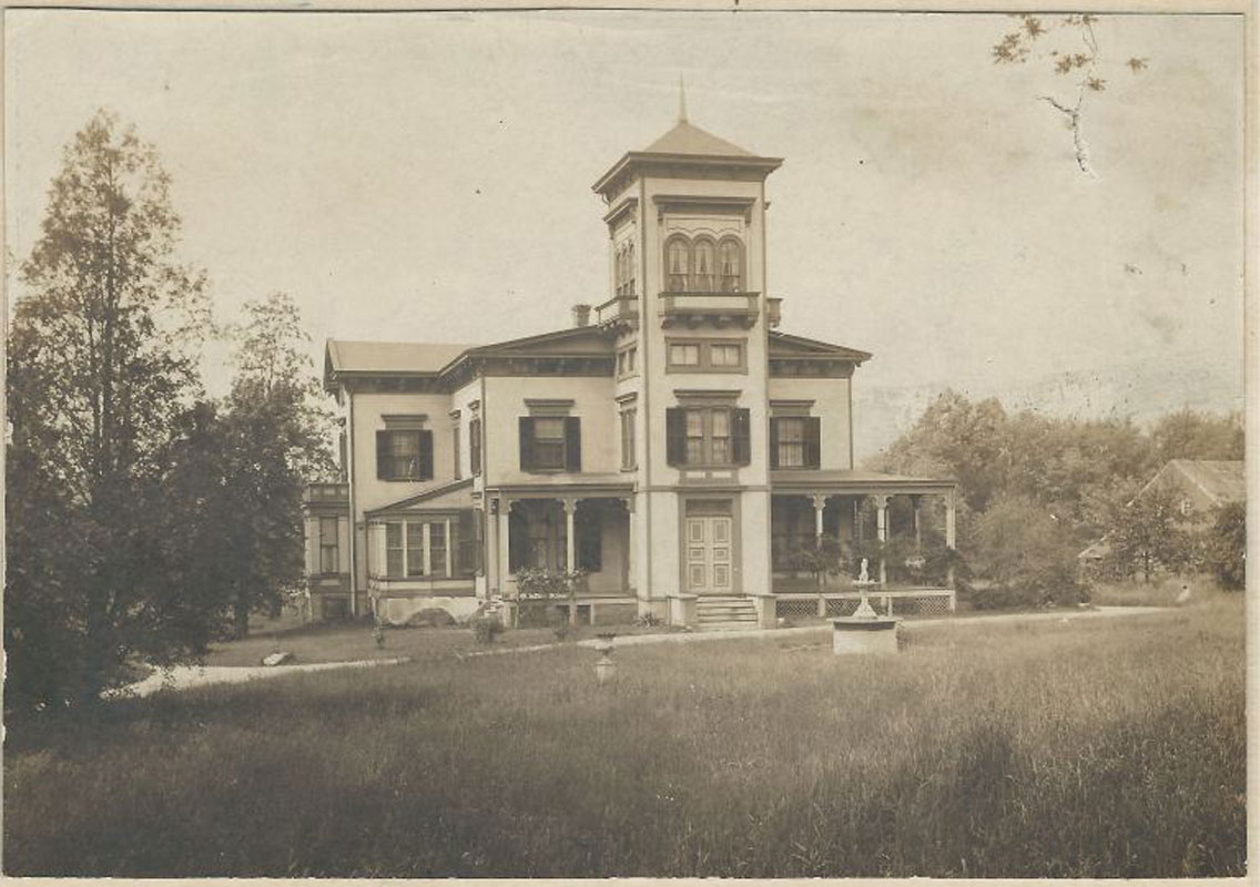 While a new Huntington High School was built in 1908-09, students attending class in the Prime mansion across the street.